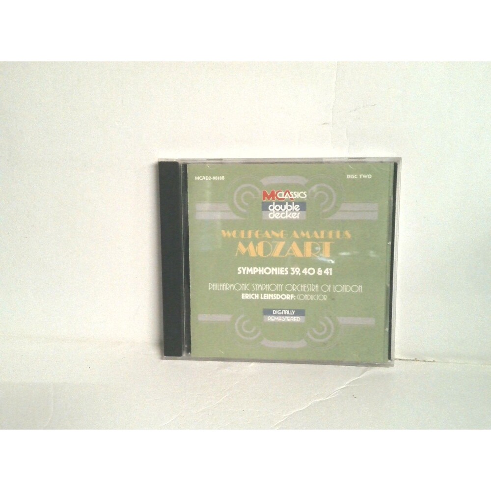 Wolfgang Amadeus Mozart Symphonies 39,40, 41 Disc 2 CD 1988